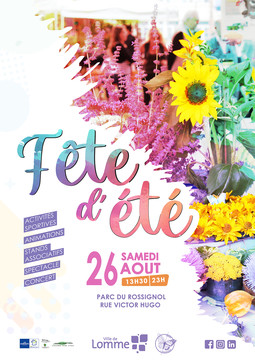 08 - 26 AOUT - FETE D'ETE - Affiche